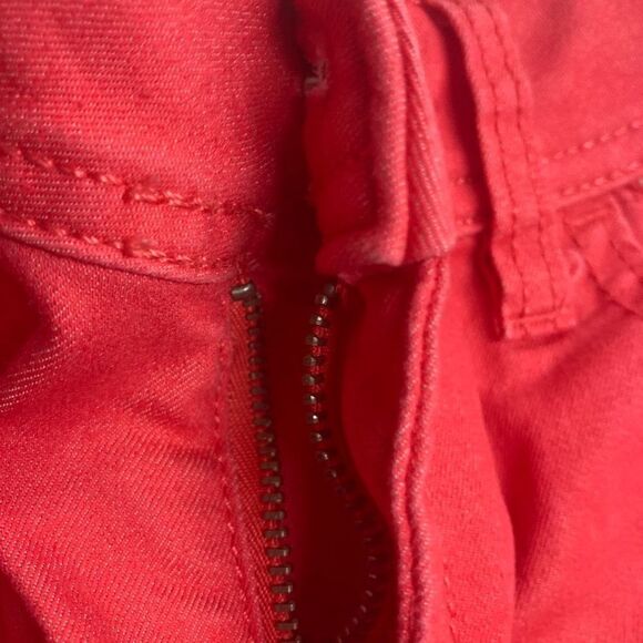 ELLE Women’s Cropped Jeans Size‎ 2 Pink Red Inseam 26” - Picture 3 of 9